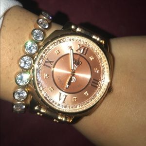 Juicy couture rose gold watch